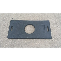 Rectangle Rubber Channelizer Cone Base 30 lbs-Safety Equipment-Work Area Protection-Sealcoating.com