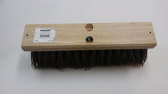 16 in Brown Street Broom Head with 4 Rows of Bristles