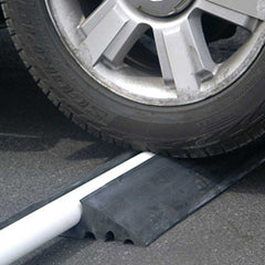 Medium Profile Rubber Pipe Ramp Vehicle View