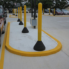 4 inch bollard base and combo for parking lot