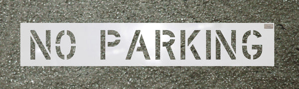 NO PARKING Pavement Stencil Sealcoating Com