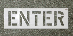 ENTER Paint Stencil-Stencils-CH Hanson-12" Character Height; Thickness 1/16"-Sealcoating.com