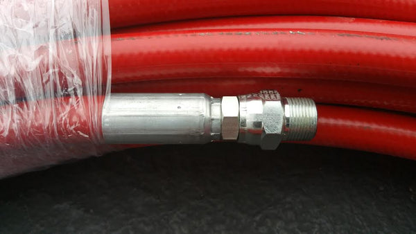 Seal Spray Hose with Crimped Fittings-Sealcoating Parts-Anderson Pump & Process-100 foot Seal spray hose with 2 male swivel ends crimped and ready-Sealcoating.com