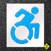 Accessible Icon Paint Stencil-Stencils-Sealcoating Warehouse1-39" Accessible Icon Paint Stencil -Standard Size-Sealcoating.com