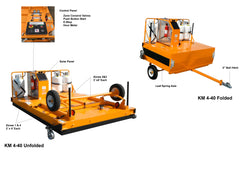 Infrared Asphalt Heater Trailer 5ft x 8ft Diagram