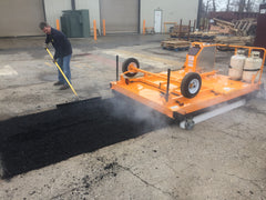 Application with Infrared Asphalt Heater Trailer 5ft x 8ft