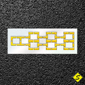 Hopscotch Medium Stencil-Stencils-Pavement Stencil Company-Default-Sealcoating.com