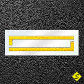 Pedestrian Crossing Paint Stencil-Stencils-CH Hanson-Sealcoating.com