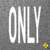 Preformed Thermoplastic Pavement Marking Words (Qty 1)-Performed ThemoPlastic-Swarco Industries-ONLY-90 MIL-Sealcoating.com