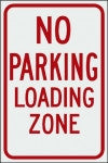12" x 18" No Parking Loading Zone-Traffic & Parking Lot Signs-The Brewer Company-Default-Sealcoating.com
