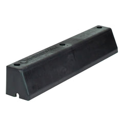 Rubber Sectional Roadway Barrier Curb Matte Black