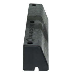 Matte Black Rubber Sectional Roadway Barrier Curb Side