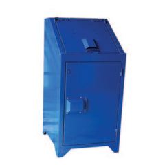 Blue Model 32 Gallon Bear Proof Trash Can Receptacle