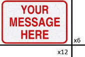 12" X 6" Special Order Street Sign-Traffic & Parking Lot Signs-The Brewer Company-Default-Sealcoating.com