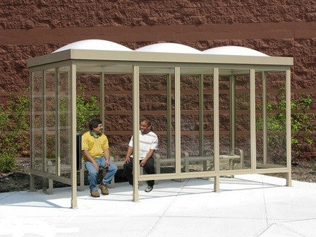 Smoking Shelter With Dome Top 15' x 5'-Shelters & Shade-Sealcoating-Sealcoating.com
