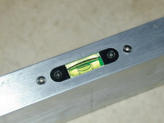 Tapered End Aluminum Straight Edge Level Inserted