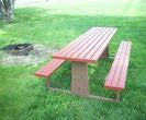 Blue Spruce Picnic Table - 8' Wide-Picnic Tables-Premier Site Furniture-Default-Sealcoating.com