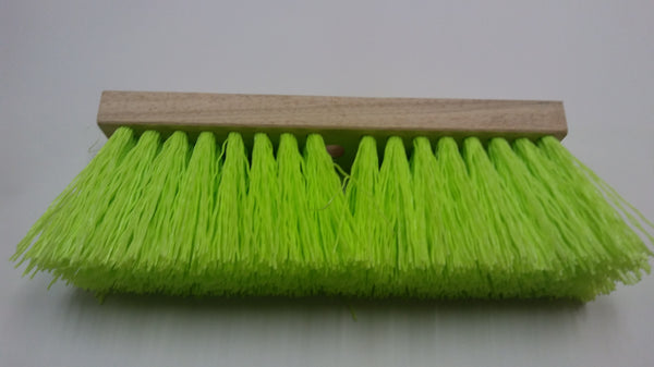 16 in Glo Green Bristle Construction Street Broom Head