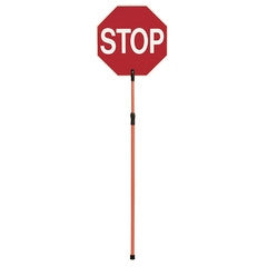 18 in Reversible STOP/SLOW Sign Reflectorized