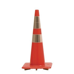 28" Orange Trimline Traffic Cone Reflective Sheeting-Traffic Control-Work Area Protection-7 lb.-Sealcoating.com