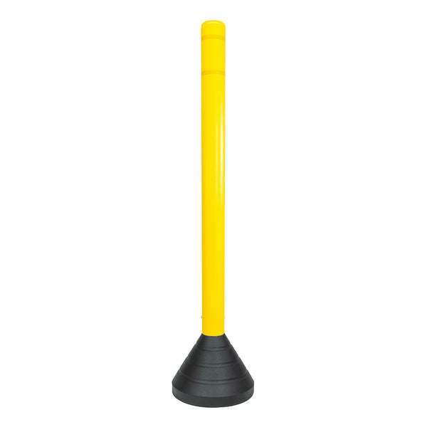 4.5 In by 52 In Portable Bollard and Black Base