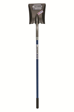 #2 Square Point Shovel, 48" Blue Fiberglass Handle-Shovels-Seymour Midwest-Default-Sealcoating.com