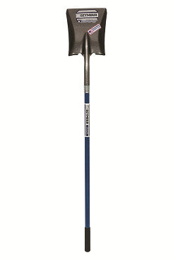 #2 Square Point Shovel, 48" Blue Fiberglass Handle-Shovels-Seymour Midwest-Default-Sealcoating.com