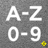 Alphabet Letters (Size) Preformed Thermoplastic - Individual Characters-Preformed ThermoPlastic-Swarco Industries Inc.-A-4 Inch-Sealcoating.com