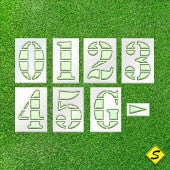 Football Field Number Paint Stencil Kit (NCAA specs)-Stencils-CH Hanson-24" Character Height (24" x 12") with 30" x 18" Stencil Size-Sealcoating.com