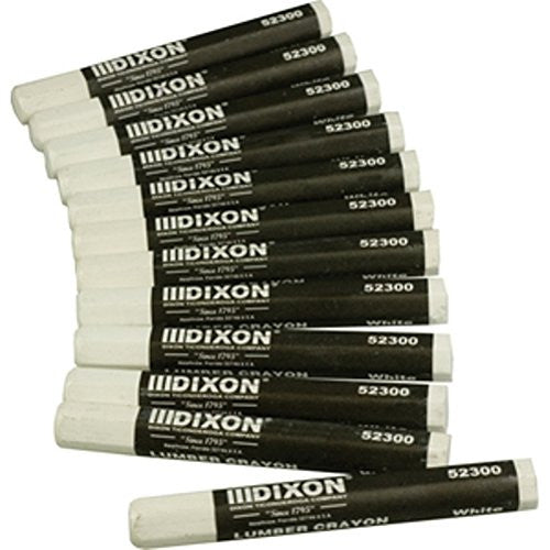 Dixon Lumber Crayons White-Marking & Layout Tools-The Brewer Company-Default-Sealcoating.com
