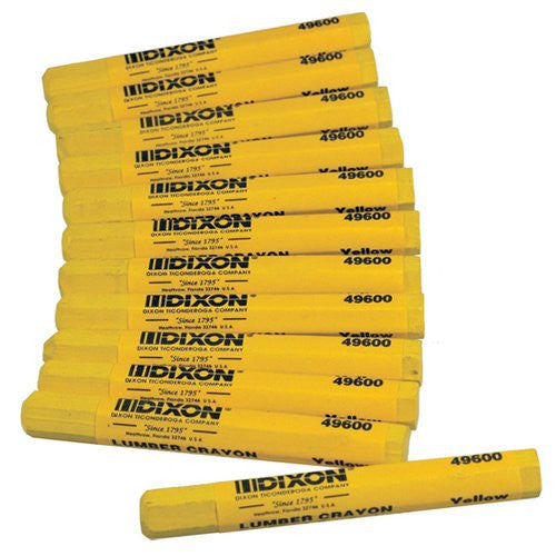 Dixon Lumber Crayons Yellow-Marking & Layout Tools-The Brewer Company-Default-Sealcoating.com