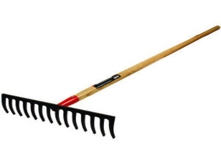 Shop Rake Head 17 in x 66 in BULLHEAD Forged Level Head Rake - Hardwood Handle ...
