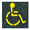 Large Handicap Stencil-Stencils-The Brewer Company-Default-Sealcoating.com