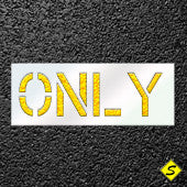 The Word ONLY Paint Stencil-Stencils-CH Hanson-Sealcoating.com