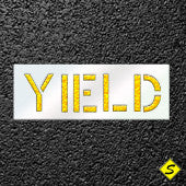 YIELD Pavement Stencil for Painting-Stencils-CH Hanson-12" Character Height-Sealcoating.com