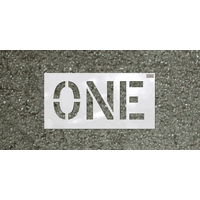 The Word "ONE" Paint Stencil Large Character