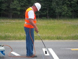 Preformed Thermo Contrast Road Line-Preformed Thermoplastic-Swarco Industries-90 MIL (4" x 3')-White-Sealcoating.com