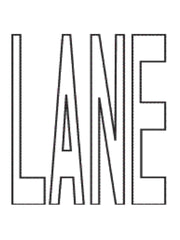 "LANE" Complete Word Preformed ThermoPlastic 4' x 3'1" (Qty 4)-Preformed ThermoPlastic-Swarco Industries Inc.-90 MIL (WHITE)-Sealcoating.com