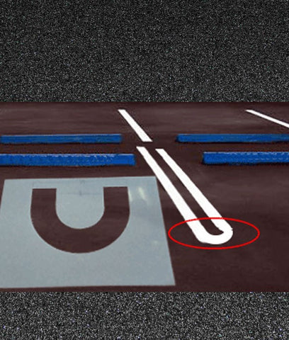 Parking Stripe End Loop U shaped Stencil-Stencils-CH Hanson-Sealcoating.com