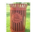 44 Gallon - Red Oak Waste Receptacle-Waste Containers-Premier Site Furniture-Default-Sealcoating.com