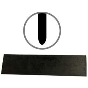 3-1/2" Aluminum Squeegee Replacement Rubber Round Edge-Crack Sealing Tools-The Brewer Company-Default-Sealcoating.com