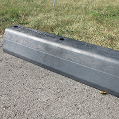 black rubber sectional roadway barrier curb 