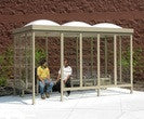 Dome Roof Smoking Shelter-Shelters & Shade-Handi-hut-Default-Sealcoating.com