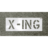 One Word X-ING Paint Stencil